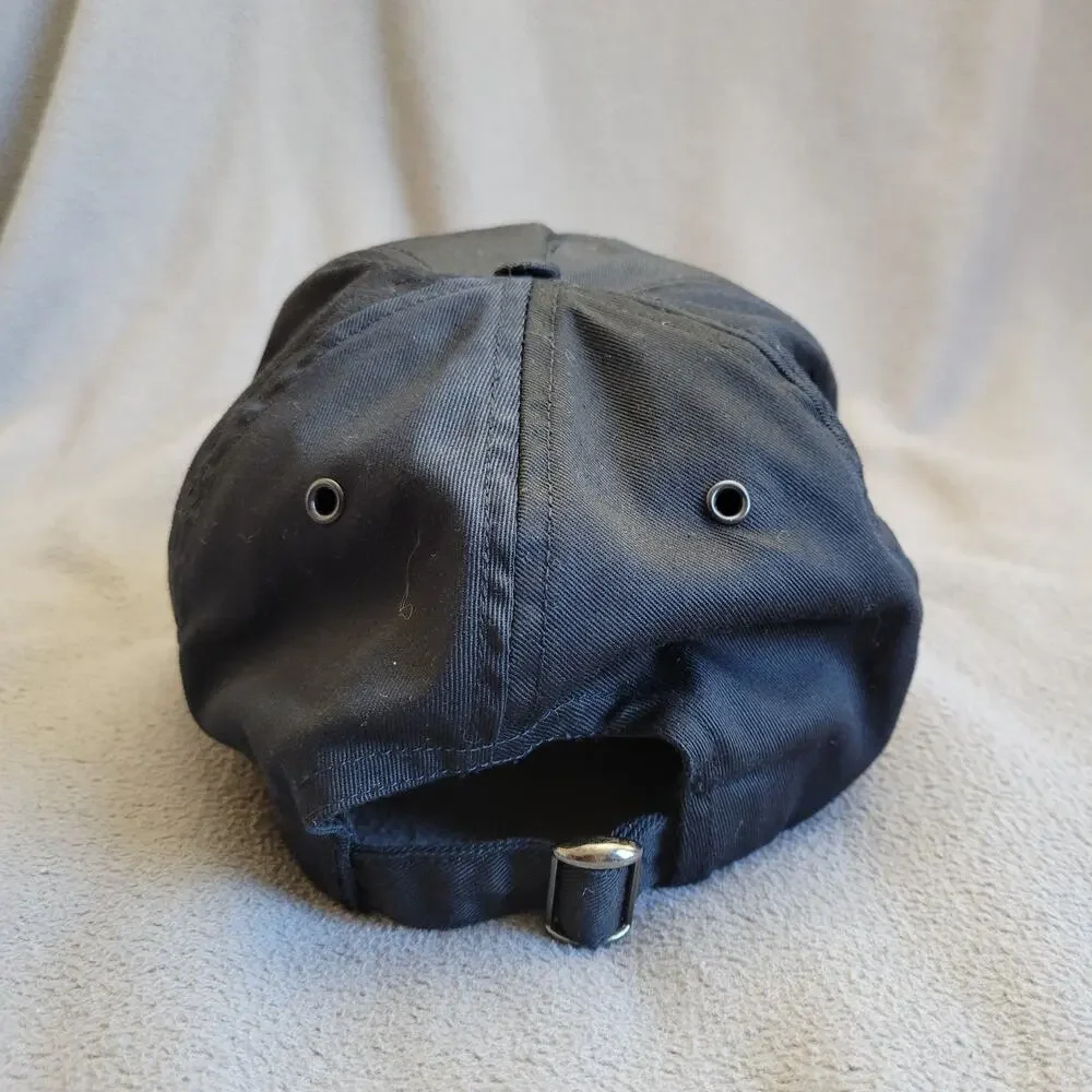 HARLEY DAVIDSON Hat Cap Black Sturgis SD Script Logo Adjustable Breathable Buckl